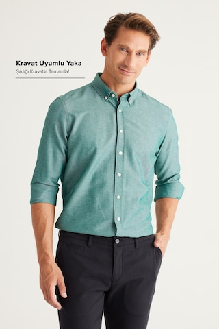 Ac&Co / Altınyıldız Classics Erkek Gömlek (465701829) Yeşil