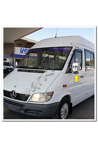 Mercedes Sprinter Krom Ayna Kapağı 2000 - 2006 2 Parça Abs Krom