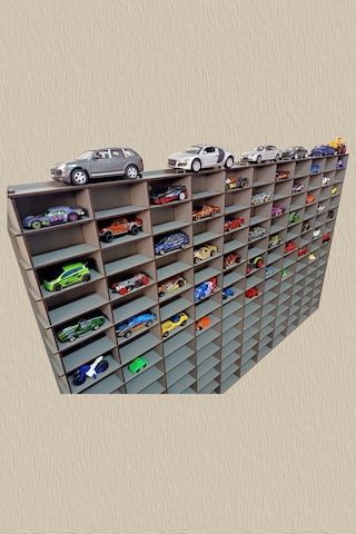 Ahşap Araba Rafı 154 Araçlık