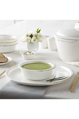 Eser-i İstanbul 12 Kişilik Yemek Takımı 55 Parça Sade