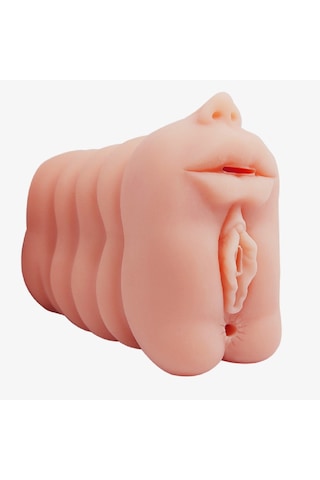 Odins Shop 3 İşlevli 3D Realistik Suni Oral Vajinal Anal Masturbatör