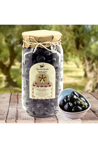 Tellioğlu Değirmen Gemlik Yağlı Siyah Zeytin 500 G