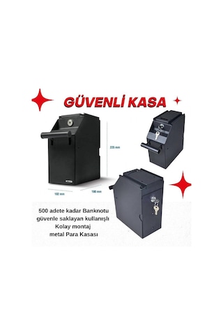 Ms-102 Güvenli Kasa Para Çekmecesi Gece Kasası Anahtarlı - Dbpos