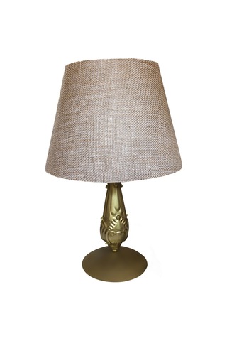 Ahenk Abajur Keten Altın