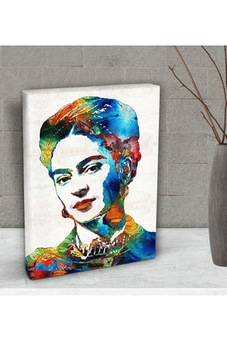 Bk Gift Frida Kahlo Tasarımlı Dekoratif Mini Kanvas Tablo 15X20Cm (506660569)