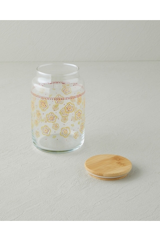 English Home Nostalgic Serenity Cam Kavanoz 500 Ml Kırmızı-sarı