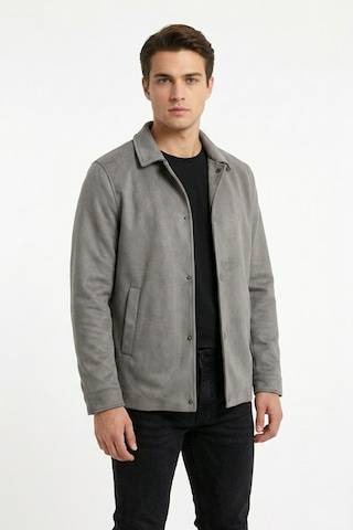 Dynamo Erkek Siyah Regular Fit Mevsimlik Süet Spor Mont Bgl-st05436 Füme
