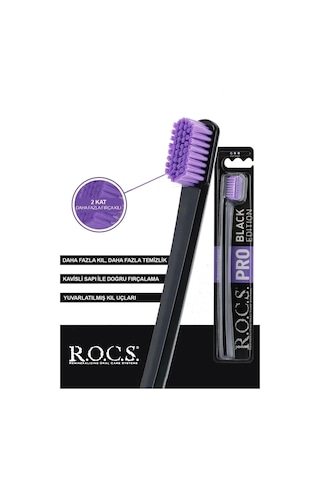 Rocs Pro 5940 Ultra Soft Diş Fırçası - Siyah Mor