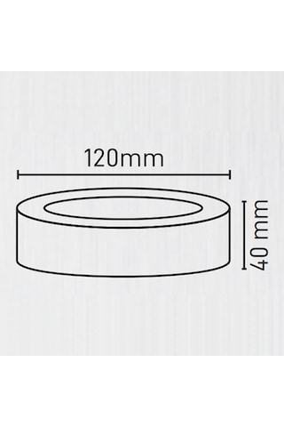 Maxled 6w Yuvarlak Sıva Üstü Led Panel 6500k Beyaz Beyaz