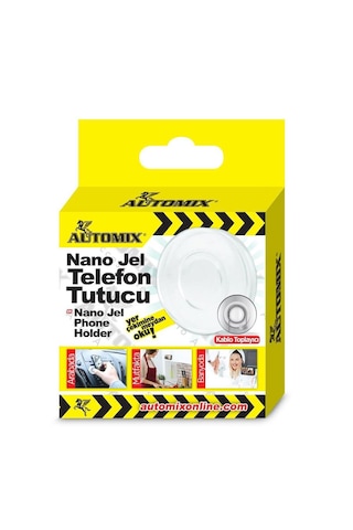 Automix Nano Jel Telefon Tutucu Şeffaf Şeffaf