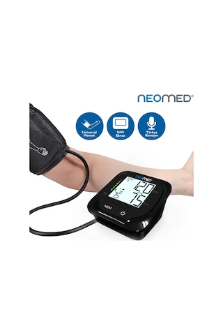 Neomed Dbp-6194 Türkçe Konuşan Üst Koldan Işıklı Ekranlı Dijital Tam Otomatik Tansiyon Aleti