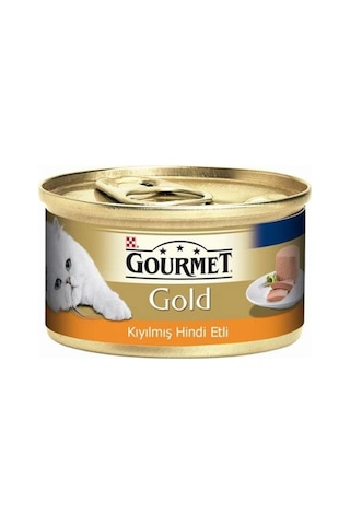 Purina Gourmet Gold Kıyılmış Hindi Etli Konserve Yetişkin Kedi Maması 24 x 85 G