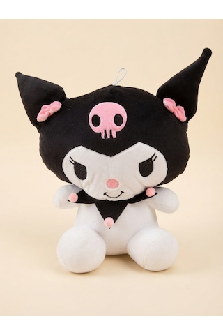 Peluş Kuromi Siyah-45 Cm Siyah-beyaz