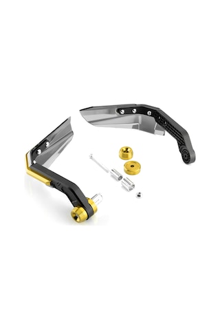 Wezone Motosiklet Ve Elektrikli Bisikletler İçin Cnc Paslanmaz Çelik Gold Anodize Korumalı Ön Kol Muhafızı