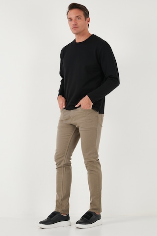 Buratti Streç Pamuklu Regular Fit Bisiklet Yaka Erkek Sweat 5905725 Siyah