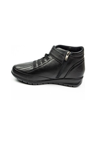 Voyager 7118 Kadın Hakiki Deri Comfort Bot - Siyah - 36 Siyah