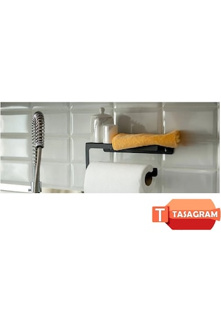 Metal Bahartatlık Raflı Havluluk&hav Siyah