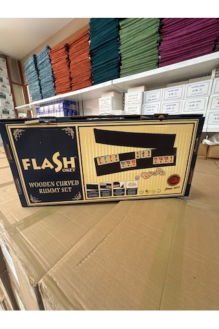 Flash Oval Ağaç Okey Takımı