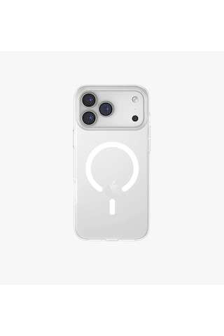 Apple Uyumlu iPhone 17 Pro Kılıf Clario Geri Dönüşüm Doğaya Duyarlı Materyal Kapak Çift Katman Magsafe Özellikli Şeffaf