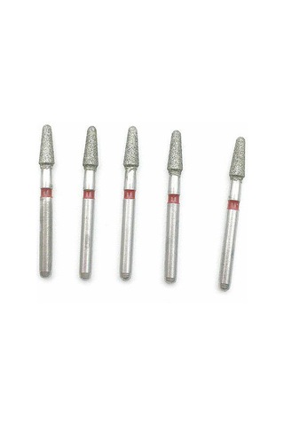 10 Adet 1.6mm Diş Elmas Fg Yüksek Hızlı Burs Parlatma Yumuşatma Diş Hekimliği Enstrüman Cr-11f