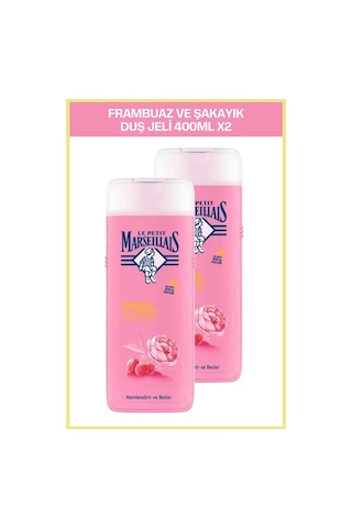 Le Petit Marseillais Frambuaz ve Şakayık Banyo ve Duş Jeli 2 x 400 ML