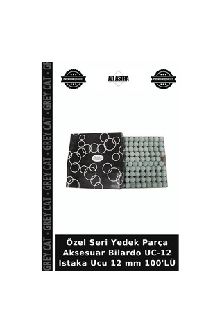 Özel Seri Yedek Parça Aksesuar Bilardo Uc-12 Istaka Ucu 12 Mm 100'lü