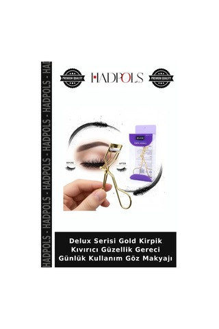 Delux Serisi Gold Kirpik Kıvırıcı Güzellik Gereci Günlük Kullanım Göz Makyajı