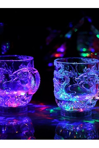 Danimark Işıklı Kupa Ejderha 180890482 Derin Mor-pembe