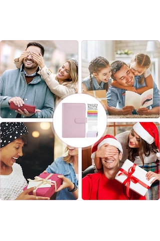 Dinosaurs A6 Bütçe Bağlayıcı, Fermuarlı Zarflar, Bütçe Planlayıcı Kitap Düzenleyici, Bütçeleme Için Nakit Zarflar Pembe Altın