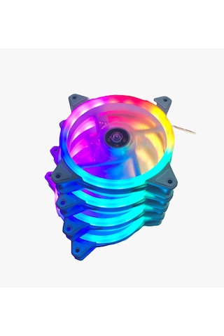 Gameforce Beyaz 7r Pro Seri 4 Lüset Rainbow Işıklı Sessiz 120mm