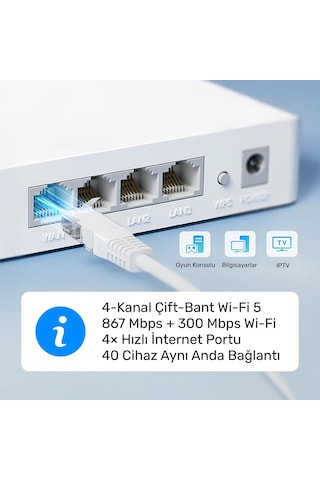 Cudy WR1200E 5 GHz 867 Mbps Wi-Fi Router