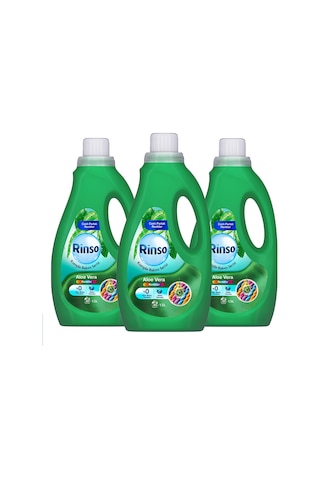 Rinso Sıvı Çamaşır Deterjanı Komple Bakım Serisi Aloe Vera Renkliler Için 1.5 L X3 Diğer