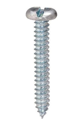 4.8x38mm Silindir Düz Tornavida Başlı Sivri Uçlu Vida Ysb Sac Vidası -100 Adet 4.8x38mm