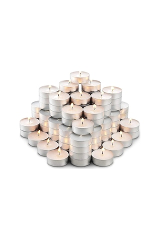 Tealight Mum Beyaz 50 Adet Beyaz