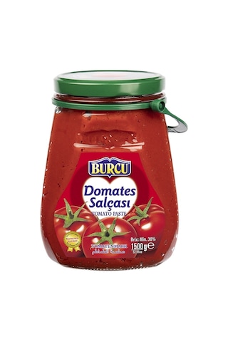 Burcu Domates Salçası 1500 Gr Cam 2 Li