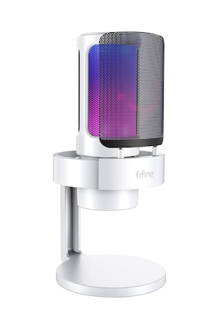 Ampligame A8 Beyaz Usb Mikrofon Oyuncu Bilgisayar Mikrofonu White