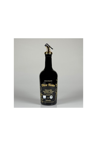 Olive Home Amber Yağdanlık Cam Şişe 500ml Zeytinyağı Sıvıyağ Şişesi Yağlık Siyah