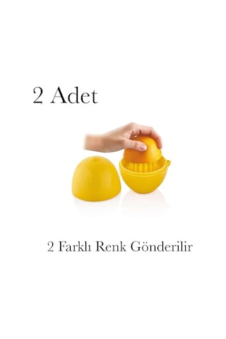 Limon Sıkacağı Bpa İçermez 2 Adet 2 Renk Limon Saklama Kabı Ve Limon Sıkacağı Çok Renkli