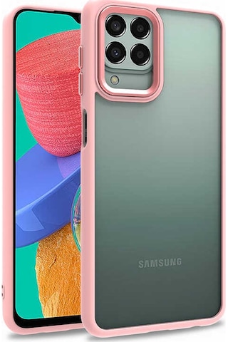 Zore Galaxy Uyumlu M33 Kılıf Flora Kapak - Rose Gold Rose Gold