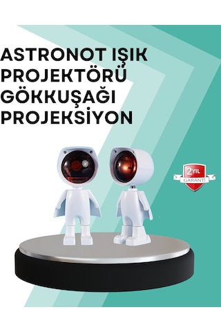 360 Ayarlanabilir Başlıklı Astronot Gece Lambası Çok Renkli 52032710