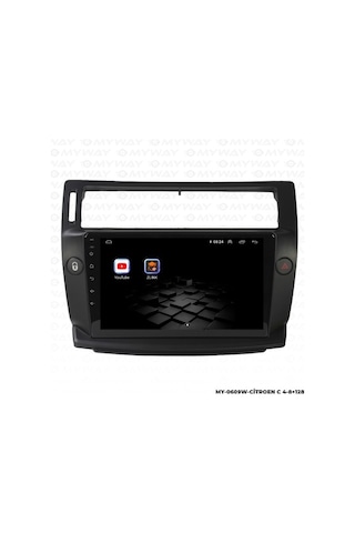 Myway Citroen C4 Android Multimedya Carplay Navigasyon Ekran - 8gb Ram+128 Gb Hdd - Myway