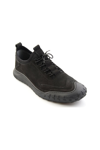 Bambi Siyah Nubuk Hakiki Deri Erkek Sneaker E01076378501