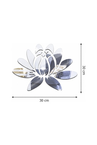 Lotus Çiçeği Akrilik Ayna Duvar Dekoru