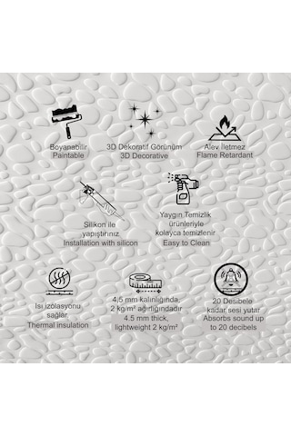 3d Duvar Paneli Boyanabilir Dekota 60x120 Cm / Leopar Desenli 2'li Paket-1,44 M²