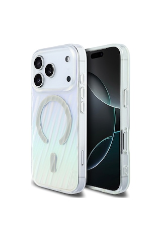 Apple Uyumlu iPhone 17 Pro Kılıf Tumı inal Lisanslı M-safe Şarj Özellikli Dalga Tasarımlı Colorful Colorful