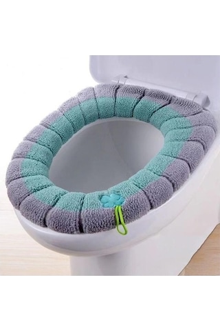 Tongxida Bej Banyo Klozet Kapağı Yumuşak Isıtıcı Mat, Konforlu Kullanım, Bej Bej