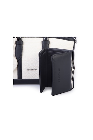 Nas Bag Premium 2 Li Mini Set El Ve Çapraz Çanta İle Cüzdan Takım Siyah Siyah