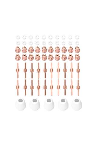 HallowPt31 Plazma Torç Uçları Elektrot Memesi 65 Adet Plazma