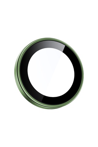 Linktech Apple Uyumlu iPhone 17 Crystal Seri Safir Kamera Lens Yeşil