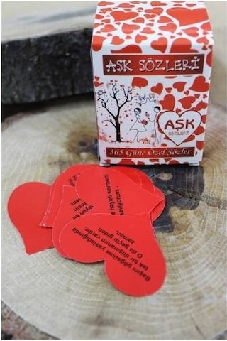 Sevgiliye Hediye Kalpli 365 Gün Notu Romantik Aşk Sözleri Mesajı (386554087)